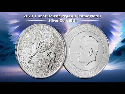 2023 1 oz St Helena Pegasus Jennie Norris Silver Coin (BU) | BOLD Precious Metals
