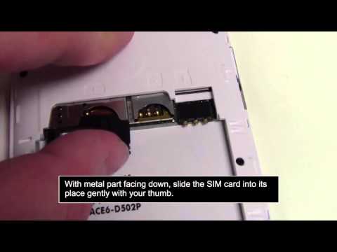 How to install SIM card in Digital2 smartphone (D502PB)