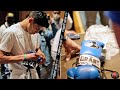RYAN GARCIA INSPECTS LUKE CAMPBELLS GLOVES FOR FIGHT NIGHT - GARCIA VS CAMPBELL BEHIND THE SCENES