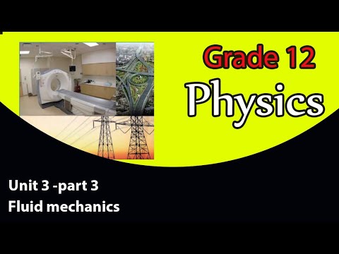 Grade 12 Physics Unit 3  Fluid Mechanics Part 3 | New Curriculum