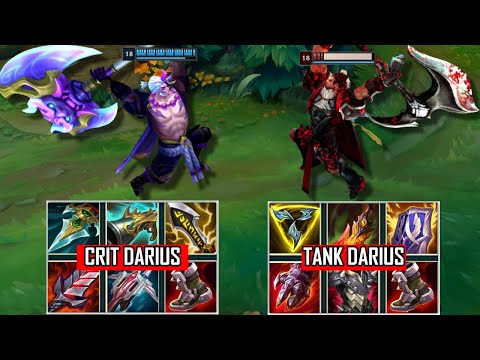 CRIT DARIUS vs TANK DARIUS FULL BUILD FIGHTS & Best Moments!