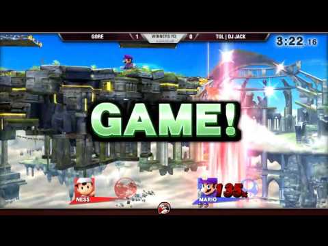 VS Weekly 5/19/16 - Winners R3 - Gore (Ness) vs. DJ Jack (Mario) - Smash 4