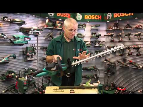 Gyvatvorių žirklės Bosch EasyHedgeCut 45 420W video