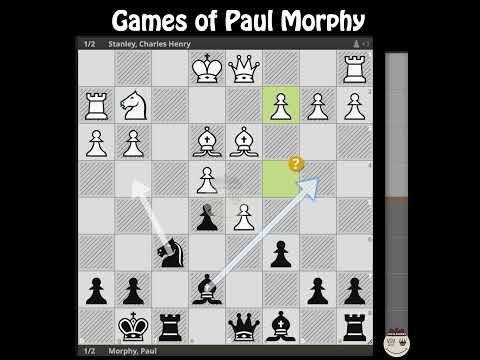 Stanley Charles Henry - Morphy Paul || New York 1857 @chessbuddies 🔴 #PaulMorphy
