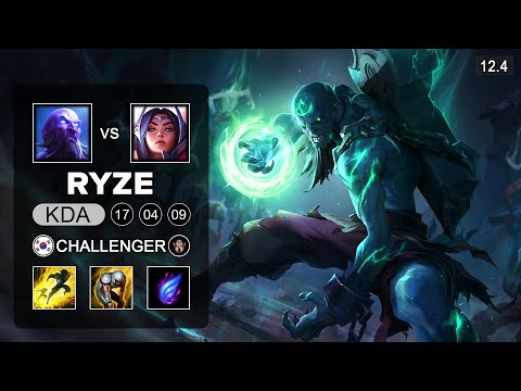 Ryze Mid vs Irelia - KR Challenger - Season 12 Patch 12.4