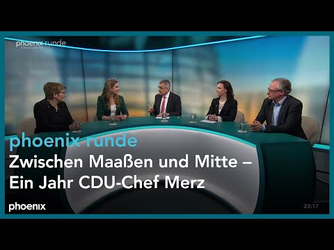phoenix runde: Zwischen Maaßen und Mitte – Ein Jahr CDU-Chef Merz