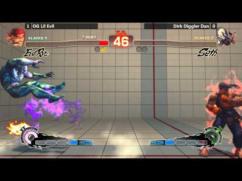 USF4 @ Last Man Standing 3 - OG Lil Evil (Evil Ryu) vs Dirk Diggler Dan (Seth) [720p/60fps]