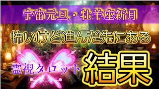 宇宙元旦・牡羊座新月♈🌜️怖いけど進んだ先にある結果💐