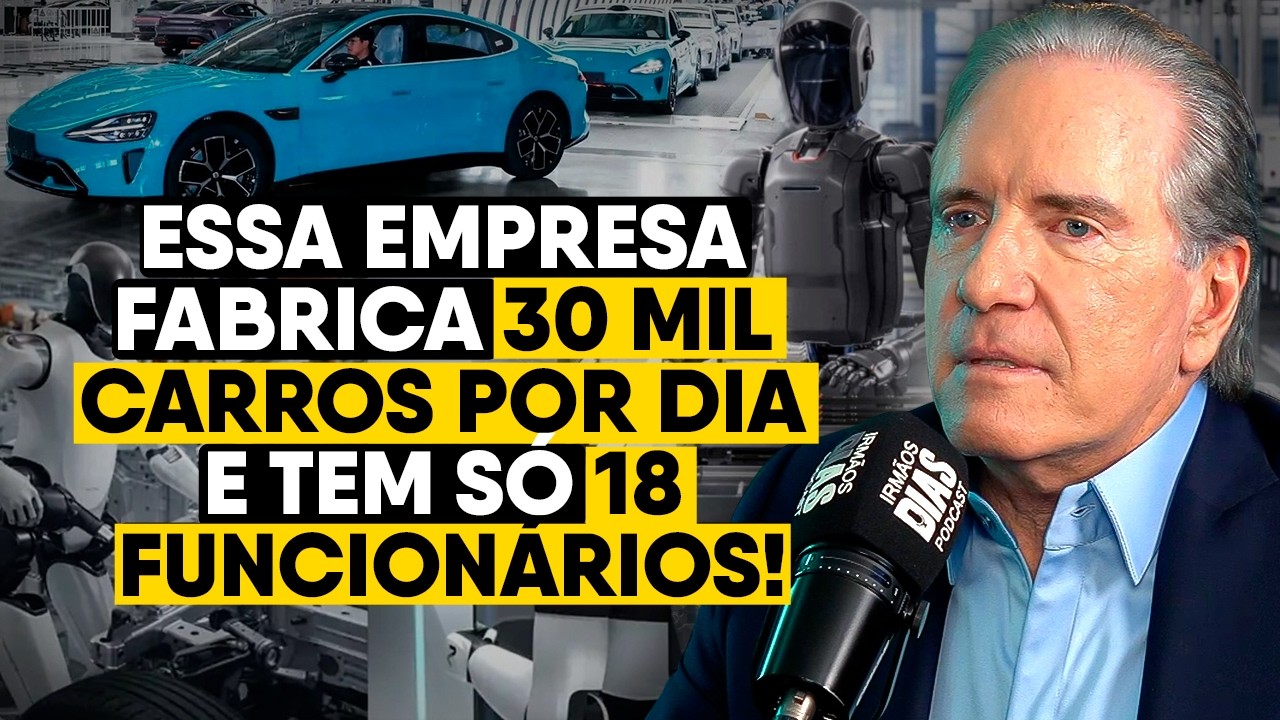A EVOLUÇÃO BRUTAL da CHINA na FABRICAÇÃO de CARROS ELÉTRICOS