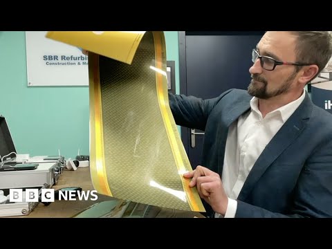 Farewell radiators? Testing out electric infrared wallpaper - BBC News