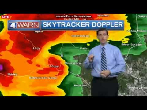 KMOV Missouri Tornado Coverage Part 1 (4/8/15)