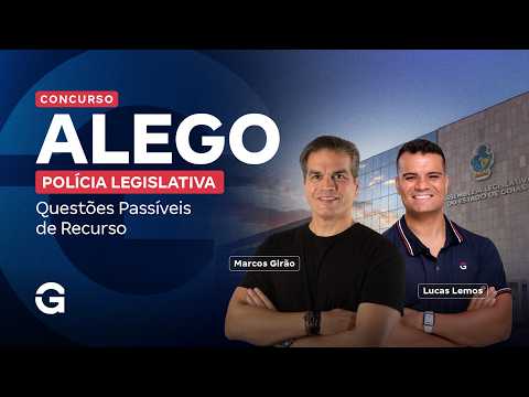 Concurso ALEGO Polícia Legislativa: Questões Passíveis de Recurso
