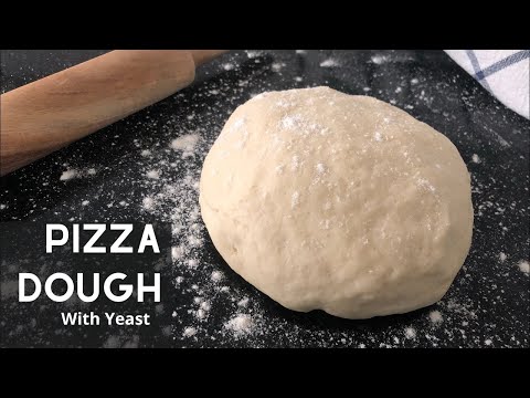 Pizza Dough Recipe With Yeast | Thin Crust Pizza Base Dough at Home with Active Dry Yeast and Milk