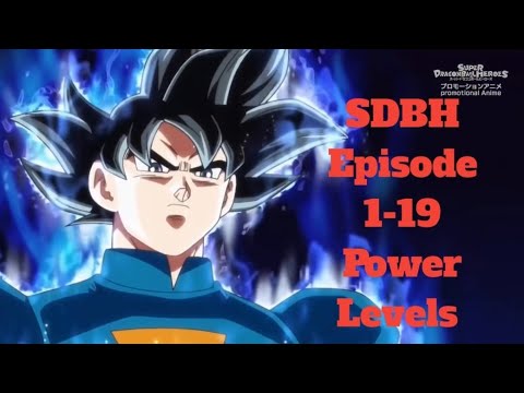 Super Dragon Ball Heroes Episode 1-19 Power Levels HD