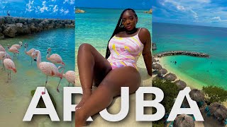 EPIC ARUBA BIRTHDAY GIRLS TRIP - FLAMINGO ISLAND + PARASAILING + MORE | 2021 TRAVEL VLOG |AMINACOCOA