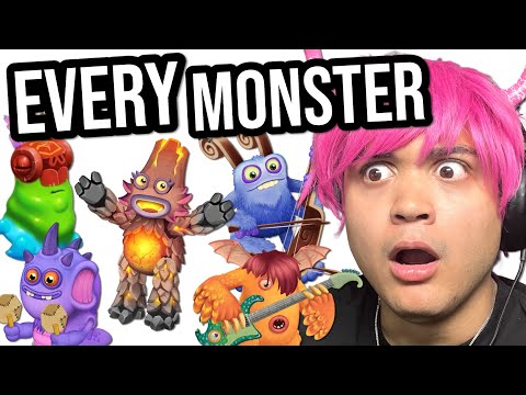Reacting to every MY SINGING MONSTER in Cave Island - All Sounds Dawn of Fire (MVPerry reacts)