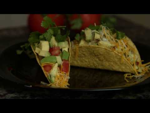 Breakfast Taco filled with egg and chorizo