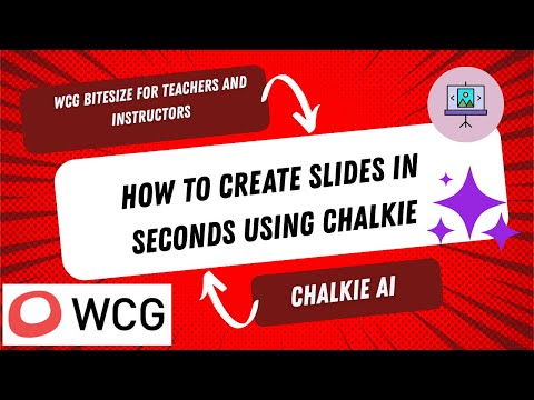 How to create slides in seconds using Chalkie
