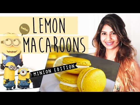 Lemon Macarons Recipe - Minion Edition | Almas