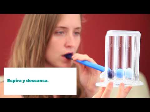 Como utilizar un espirómetro de incentivo