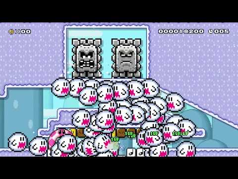 [20] Winter Speedrun! by Jibz - Super Mario Maker 2 - No Commentary 1bz