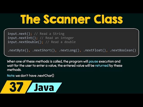 The Scanner Class in Java