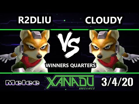S@X 344 Winners Quarters - R2DLiu (Fox) Vs. Cloudy (Fox) Smash Melee - SSBM