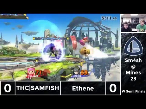 Sm4sh@Mines 23 - THC|SAMFISH (Villager) Vs. Ethene (Corrin) - Winners Semifinals