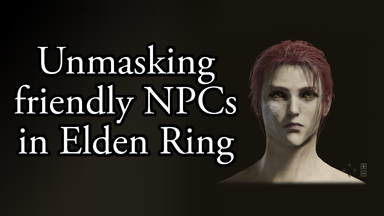 Elden Ring - The NPCs have unique faces again - YouTube