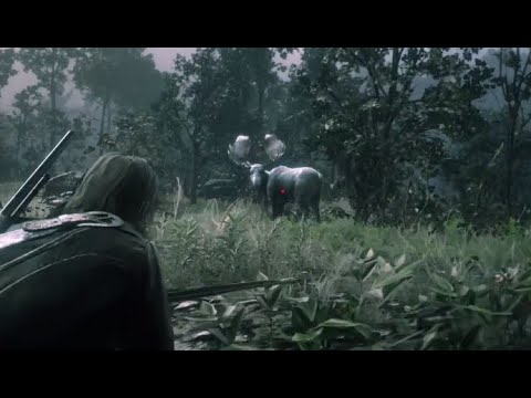 Alce Lendário Red Dead Rendemption 2 Próximo à Cachoeira