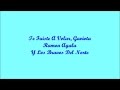 Te Fuiste A Volar, Gaviota - Ramon Ayala (Letra - Lyrics)