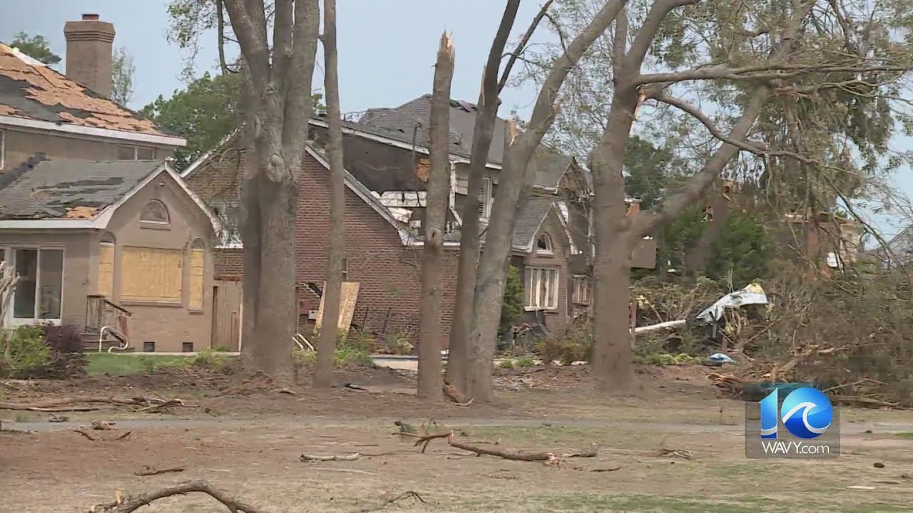Virginia Beach Tornado damage
