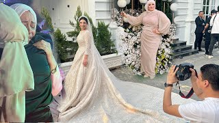 يوم الفرح من اوله بس للاسف العروسه من غير العريس الفرح قلب دموع