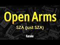 SZA Open Arms Just SZA Karaoke Lyrics