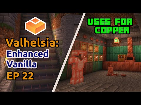 Oxidized Mod Spotlight-Copper Pans AE2 Automation |22 Valhelsia: Enhanced Vanilla |Minecraft 1.18.2