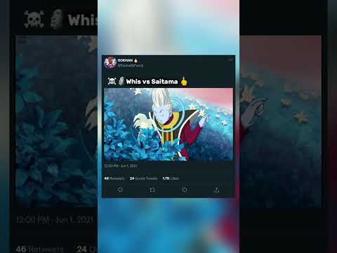 Saitama vs Whis ☠️🔥🖕 #short #viral #goku #vegeta #dragonballzgoku #anime #edit