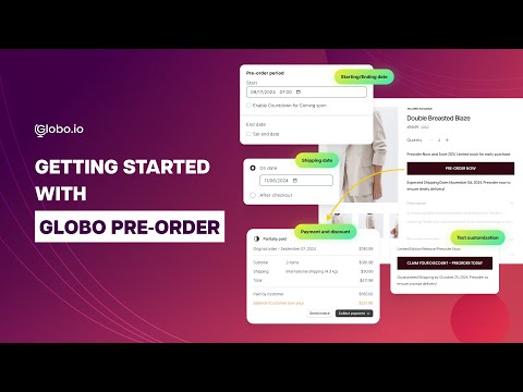Set up a pre-order product with Globo Pre-order app