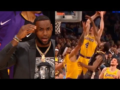 Alex Caruso shocks LeBron James after powerful dunk on JaVale McGee | Lakers vs Warriors