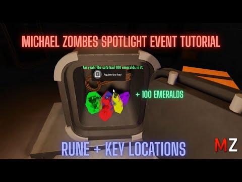 Easy Spotlight Event Guide For Michael Zombies | How to Open The Safe & Get 100 Free Emeralds