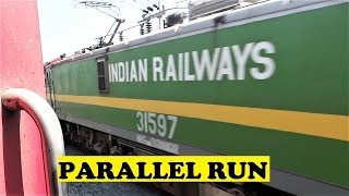 preview picture of video 'Chennai Duronto VS NTPC ALCO WAG9 Freight | Ramagundam'