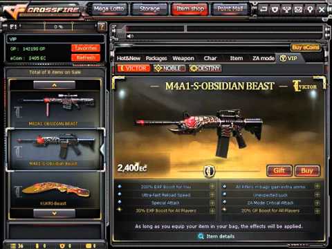 CrossfirePH Buying M4A1 Obsidian Beast [VIP] | JUAANNPRO