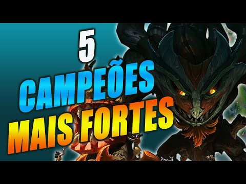 5 CAMPEÕES MAIS FORTES DAS FILAS RANQUEADAS - League of Legends