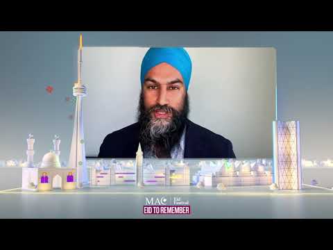 MP Jagmeet Singh Eid Greetings at MAC EidFest 2020