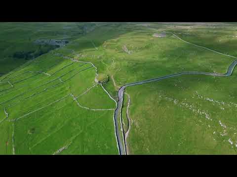 4K Scenic  drone stock footage in Yorkshire Moors National Park