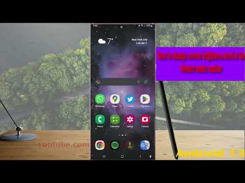 Samsung Galaxy S22 Ultra : How to change screen brightness level in the theater mode routine