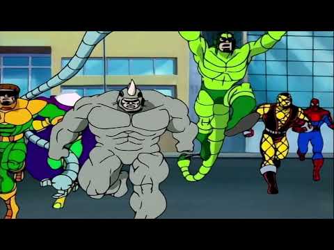 Spiderman vs Sinister 6 Round 1 | Spiderman The Animated Series - Season 2 Episode 1