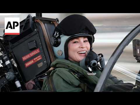 Thailand’s Queen Suthida Makes History With First Solo Gripen Fighter Jet Flight
