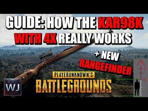 [OUTDATED] GUIDE: How KAR98K with 4X REALLY WORKS + NEW RANGEFINDER -  (PUBG)