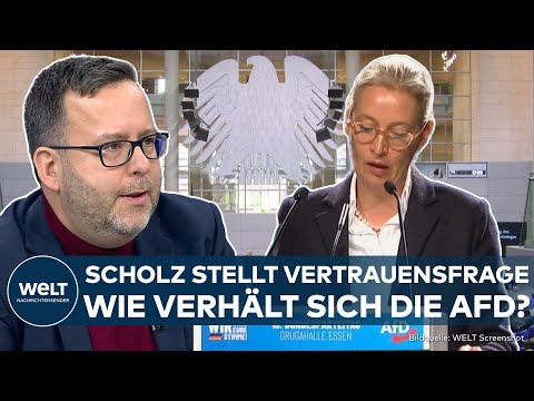 Video Thumbnail: BUNDESTAG: Vertrauensfrage! Blick auf die AfD! Könnte Scholz mit Plan scheitern?