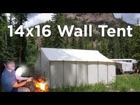 Davis Wall Tent 14x16- Public Land Hunting Camp Setup